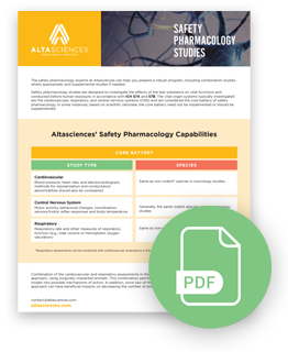 Fact sheet on safety pharmacology studies.