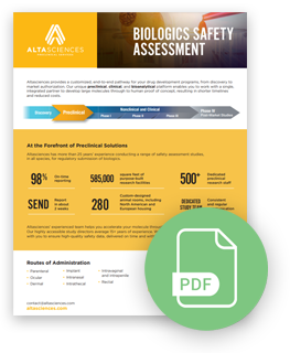 Fact sheet on biologics safety assessment