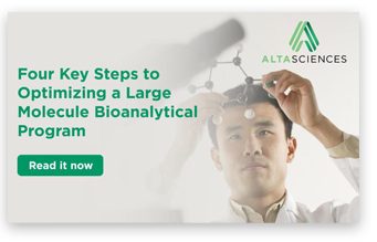 Blog on four key steps to optimizing a large molecule bioanalytical program