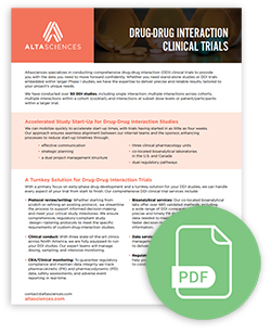 Fact sheet on drug-drug interaction clinical trials.