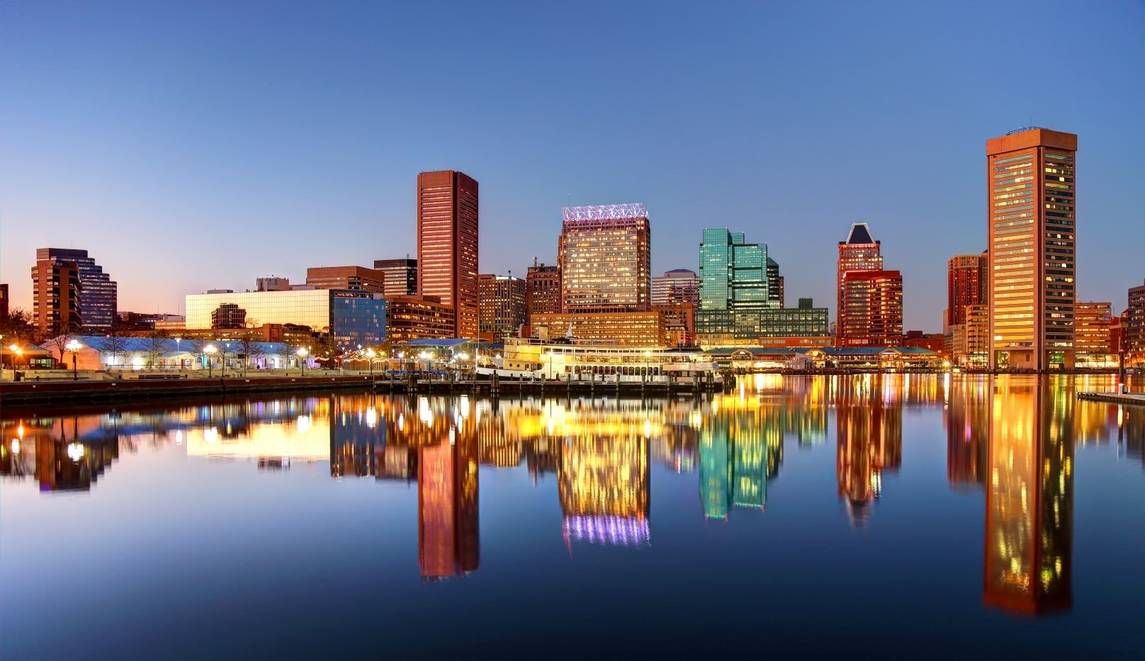 Baltimore, MD, city skyline.